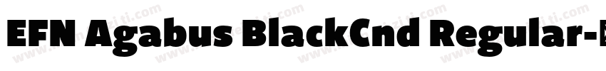 EFN Agabus BlackCnd Regular字体转换